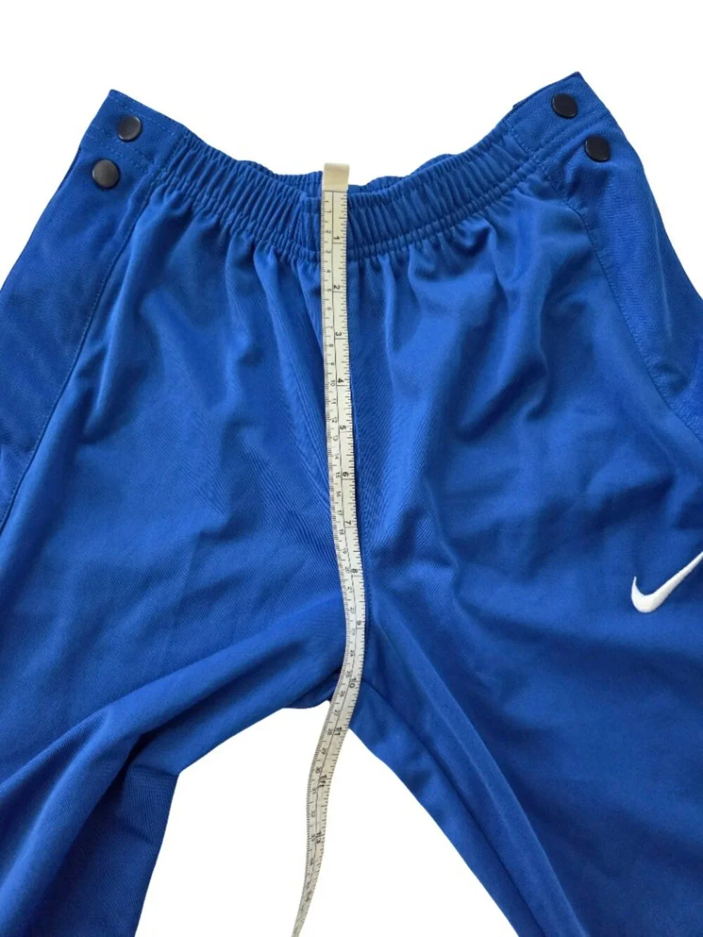 Nike Youth Large Snap Away Basketball Warm Up Pants Blue Athletic Track Joggers